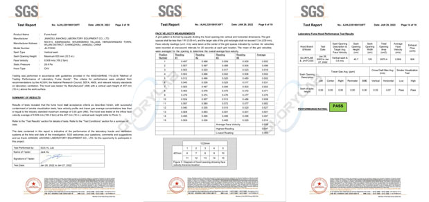 Relatório de teste SGS